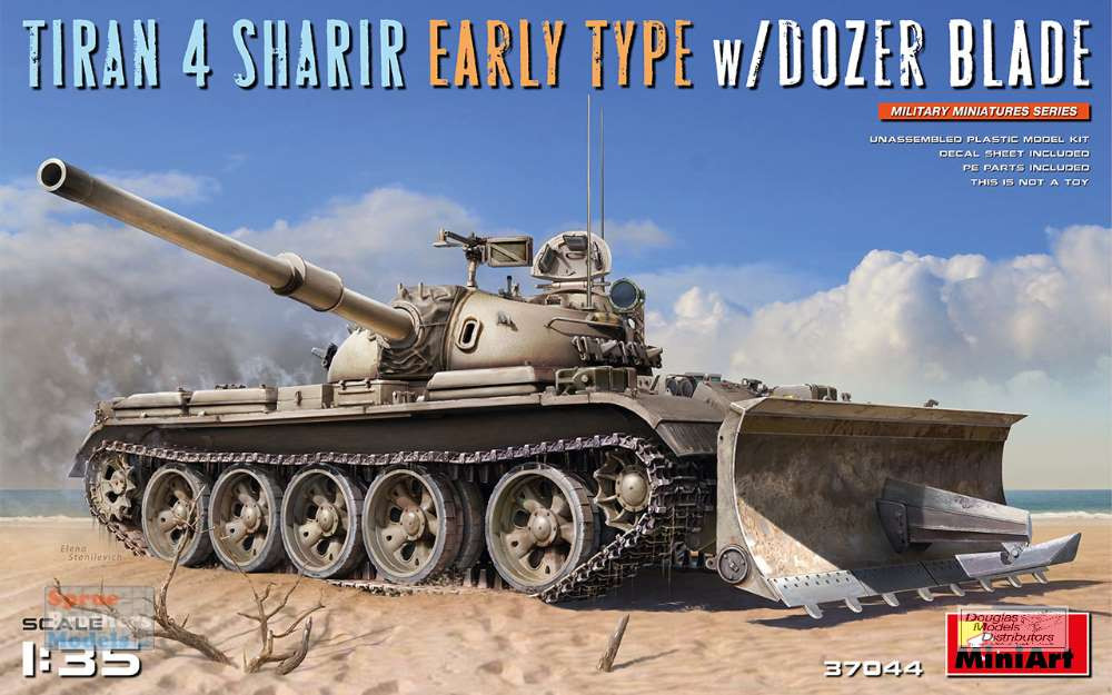 その他 MiniArt Tiran 4 Early Type 1/35 MIA37044 1:35 Miniart Tiran 4 Sharir Early Type with Dozer Blade