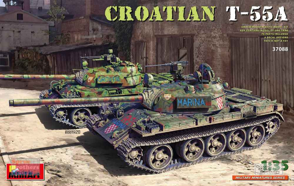 MIA37088 1:35 Miniart Croatian T-55A - Sprue Brothers Models LLC