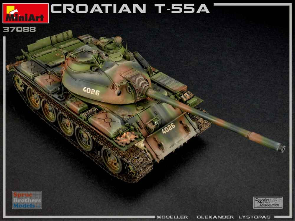 MIA37088 1:35 Miniart Croatian T-55A - Sprue Brothers Models LLC