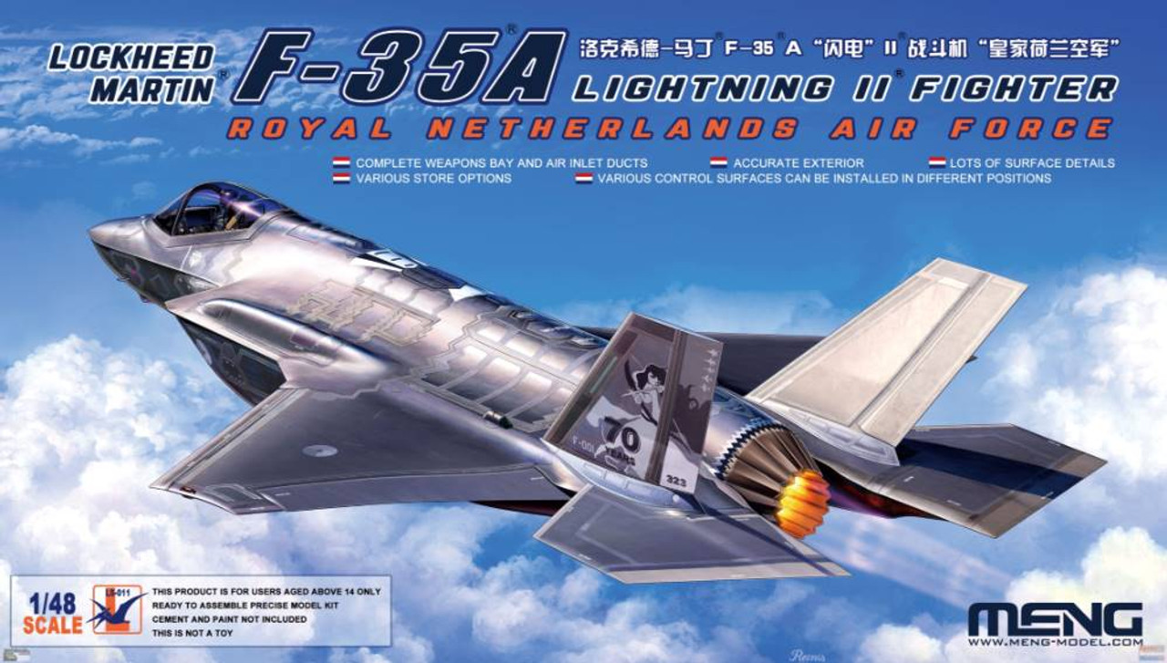 MNGLS011 1:48 Meng F-35A Lightning II 'Royal Netherlands Air Force