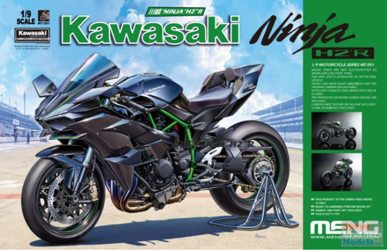 MNGMT001 1:9 Meng Kawasaki Ninja Motorcyle - Models LLC