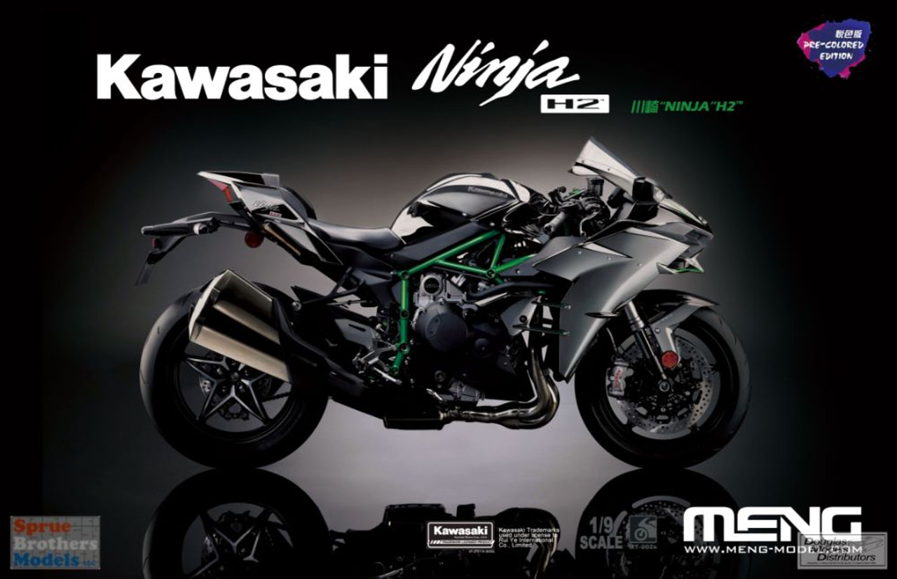 MNGMT002S 1:9 Meng Kawasaki Ninja H2 [Pre-Colored Edition]