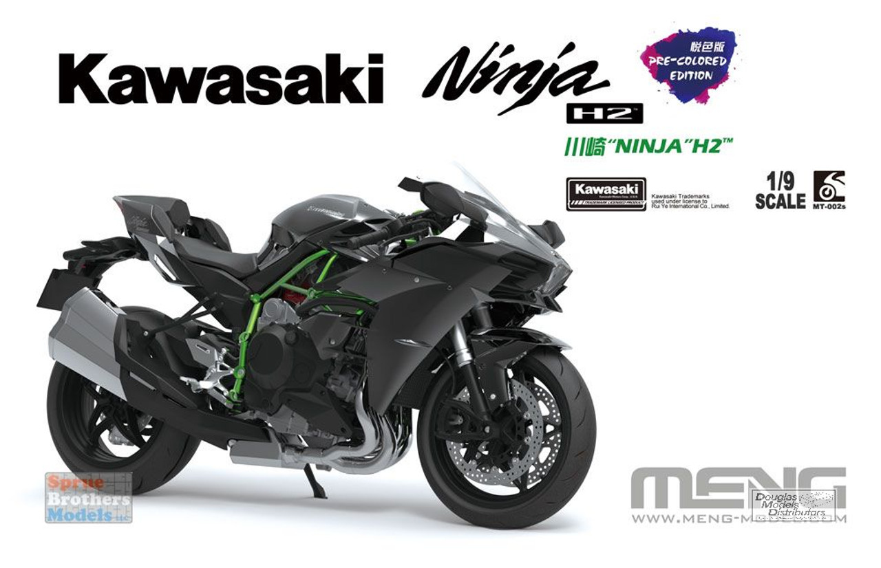 MNGMT002S 1:9 Meng Kawasaki Ninja H2 [Pre-Colored Edition]