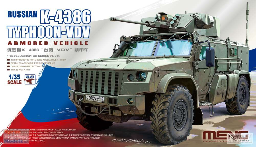 MNGVS014 1:35 Meng Russian K-4386 Typhoon-VDV Armored Vehicle
