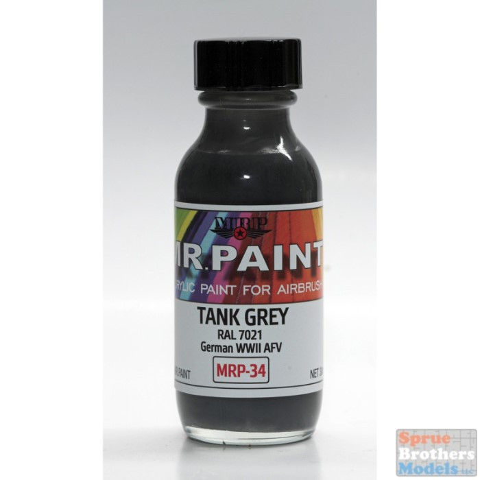MRP034 MRP/Mr Paint - Tank Grey RAL7021 30ml (for Airbrush only