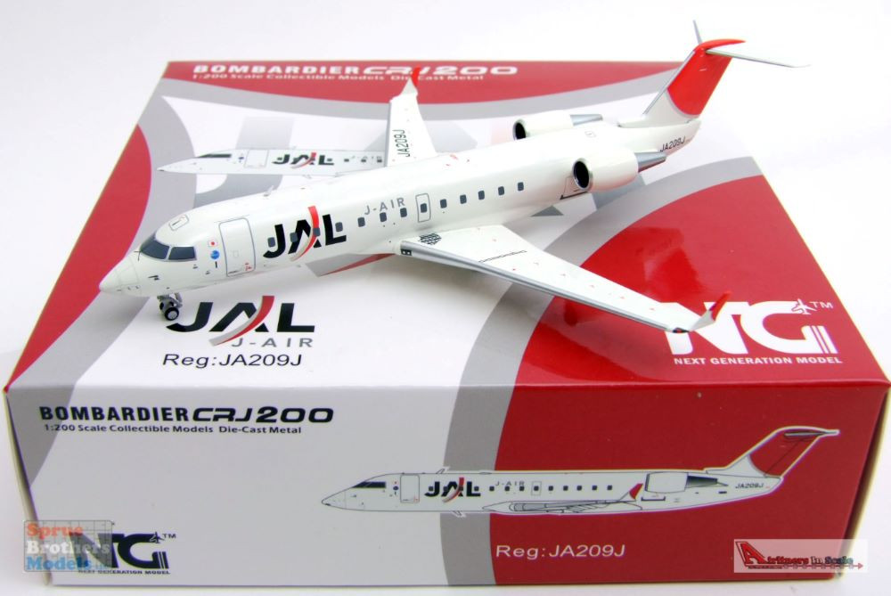 NGM52037 1:200 NG Model JAL J-Air CRJ-200ER Reg #JA209J (pre