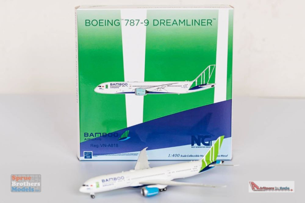 NGM55045 1:400 NG Model Bamboo Airways Boeing 787-9 Reg #VN-A818
