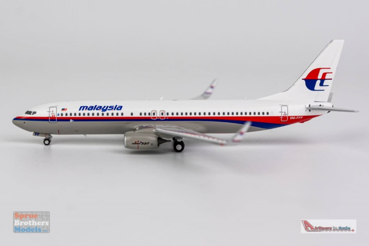 NGM58055 1:400 NG Model Malaysia Airlines Boeing 737-800 Reg #9M-FFF  (pre-painted/pre-built)