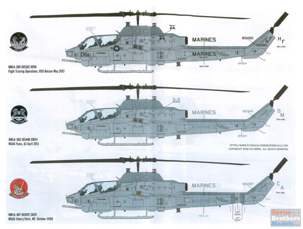 ORDFL48018 1:48 Flying Leathernecks AH-1W Whiskey Cobra 'Shots of