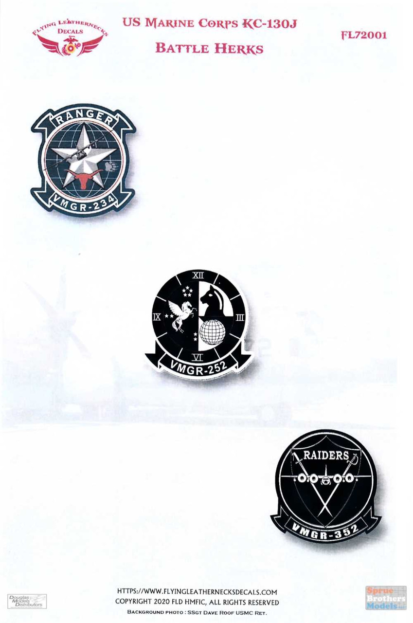 ORDFL72001 1:72 Flying Leathernecks Decals US Marine Corps