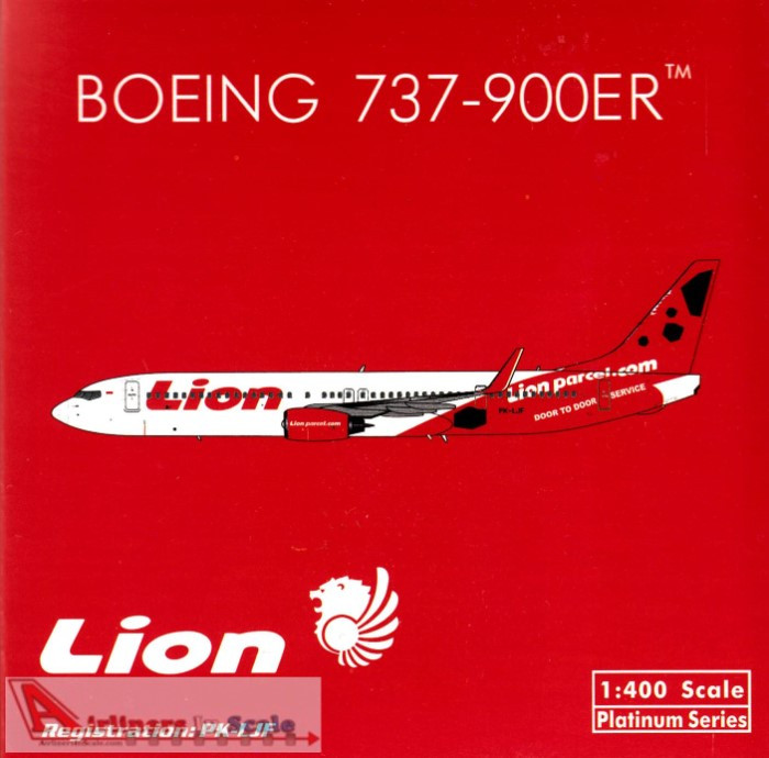 PHX11494 1:400 Phoenix Model Lion Air Boeing 737-900ER(W