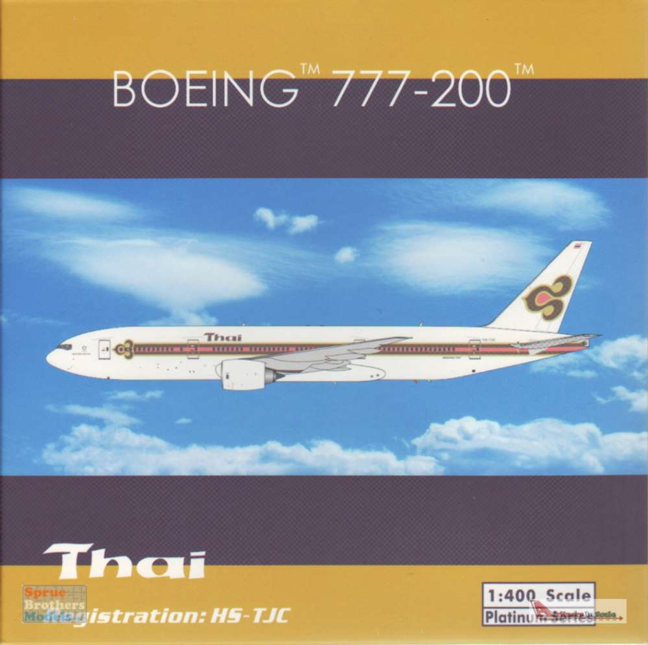 PHX11625 1:400 Phoenix Model Thai Airways Boeing 777-200 Reg #HS