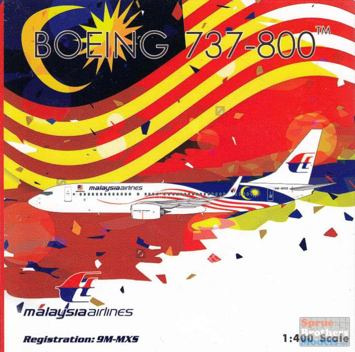 PHX1663 1:400 Phoenix Model Malaysia Airlines Boeing 737-800(W
