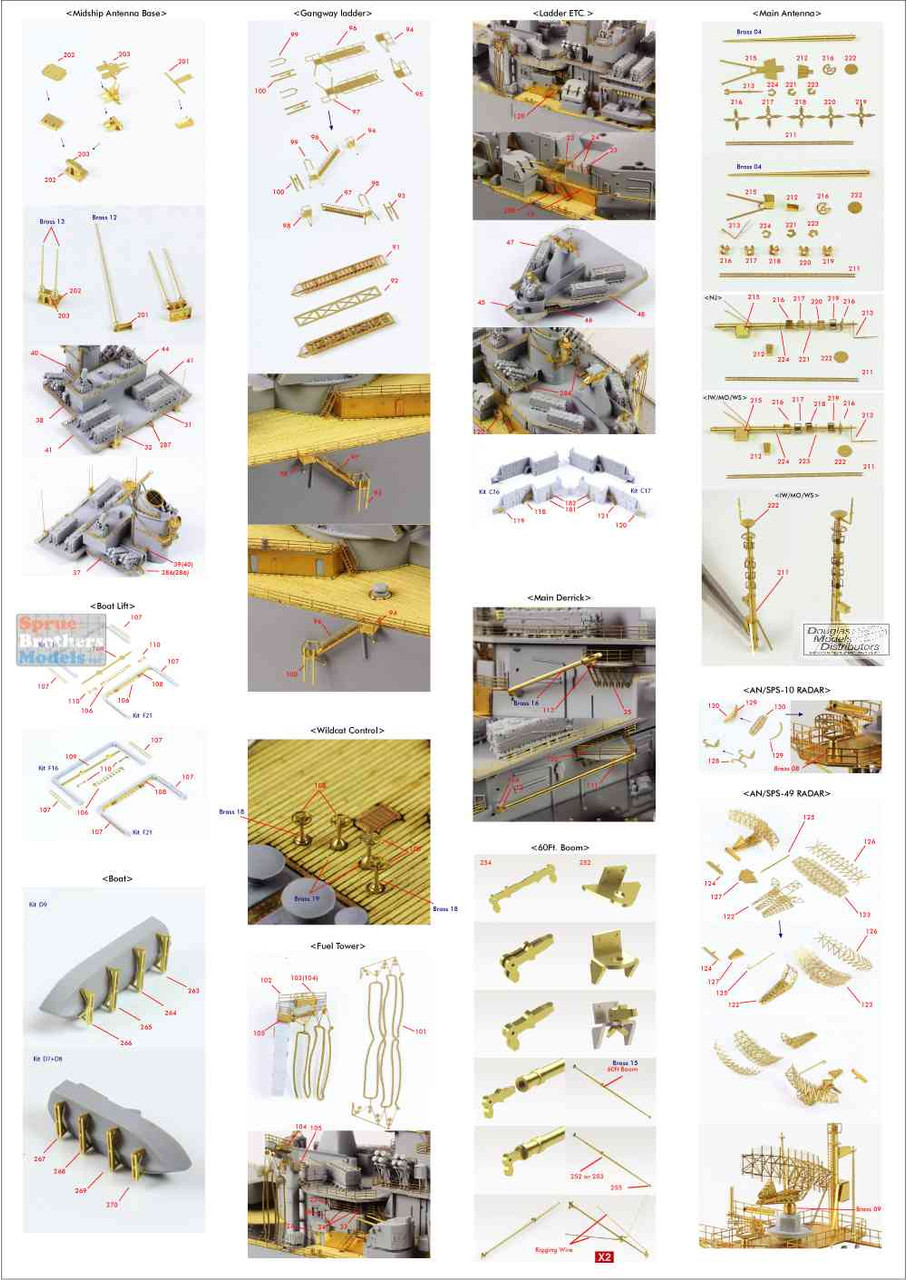 butoshiページ PONF35009 1:350 Pontos Model Detail Up Set - USS Missouri BB-63