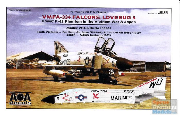 AOA32021 1:32 AOA Decals - USMC F-4J Phantom II in the Vietnam War
