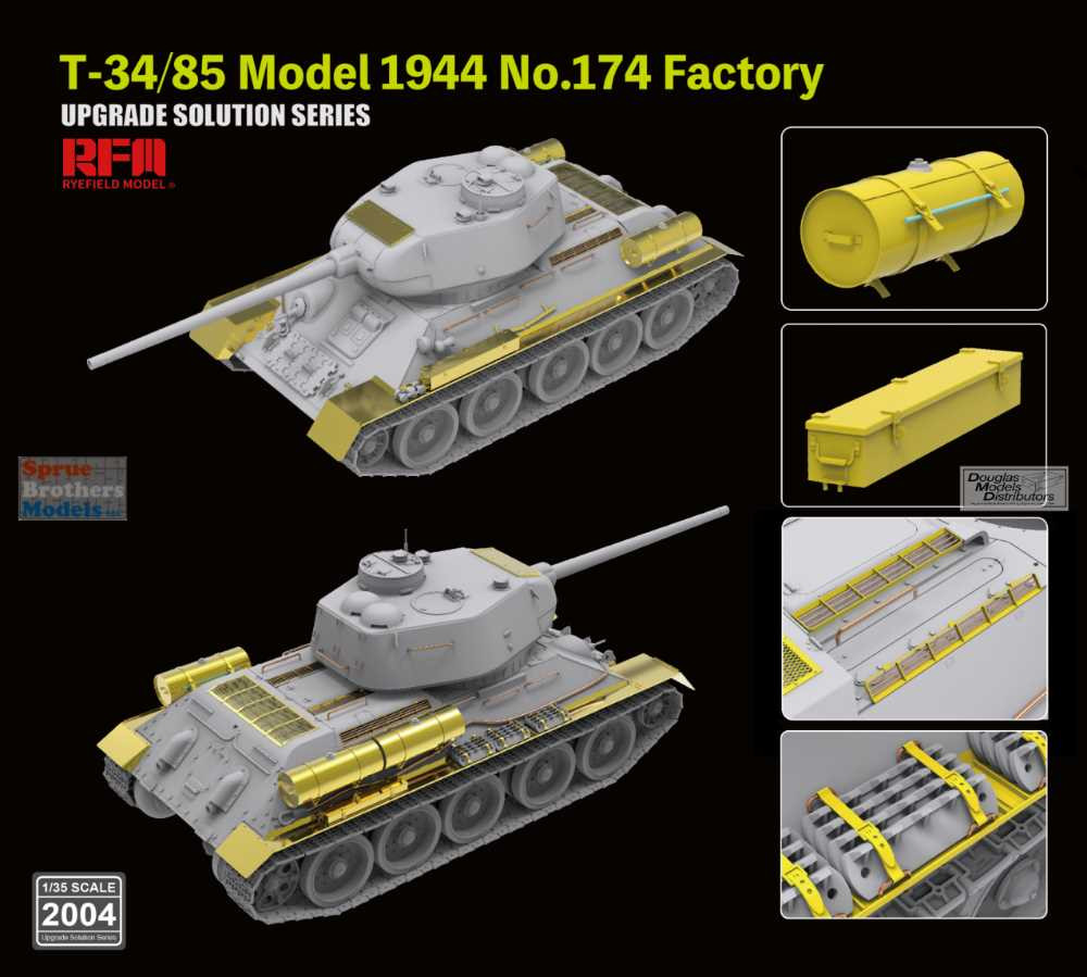 RFMRM2004 1:35 Rye Field Model T-34/85 Model 1944 No.174 Factory