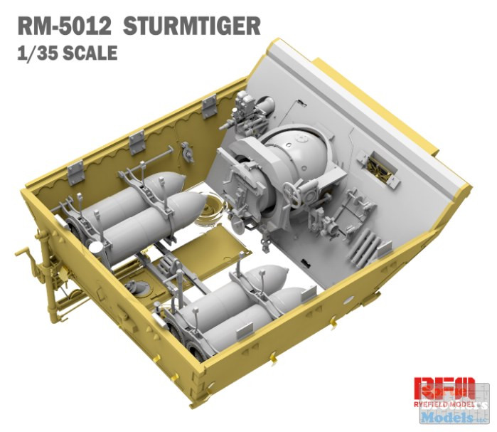 Rye Field Model Sturmmörser Tiger RM61 L/5,4 / 38 Cm  With Full Interior) Rye Field Model No. Rm 5012 1 35 I.199280285