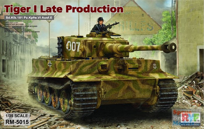 RFMRM5015 1:35 Rye Field Model Tiger I Late Production Sd.Kfz.181