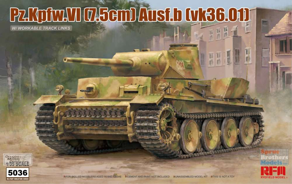 RFMRM5036 1:35 Rye Field Model Panzer Pz.Kpfw.VI (7.5cm) Ausf.B