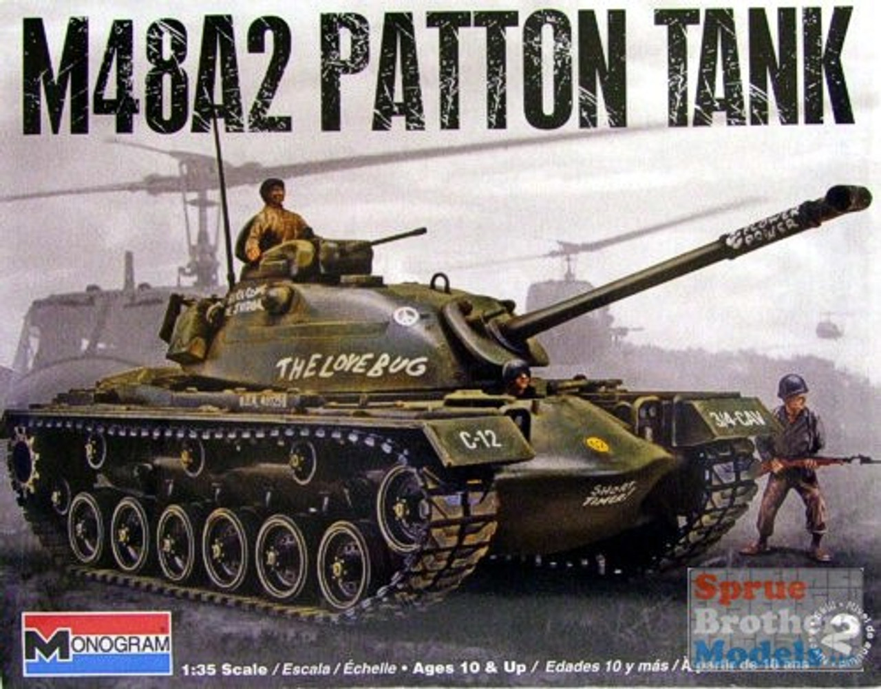 1:35 Revell Monogram M48A2 Tank #85-7853 - Sprue Brothers LLC