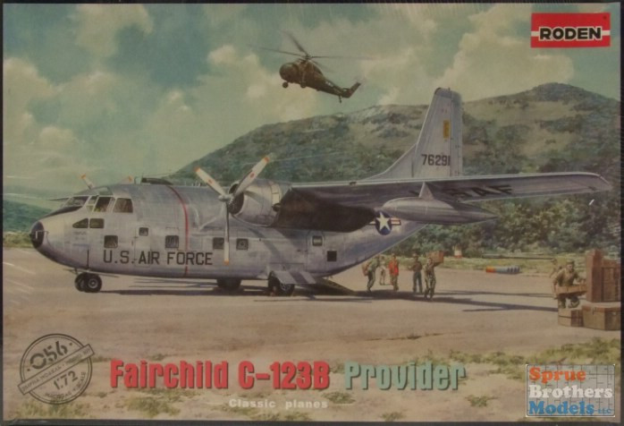 Roden 056 Fairchild C-123B Airplane Provider American, 1/72 scale