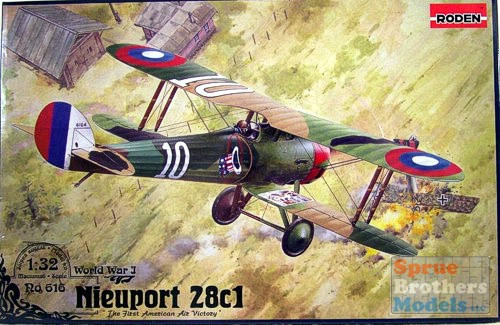 ROD616 1:32 Roden Nieuport 28c1 #616 - Sprue Brothers Models LLC