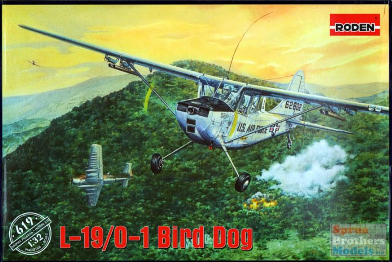 L-19/D-1 Bird Dog ローデン　RODEN 1/32 陸上自衛隊 ROD619 1:32 Roden L-19 / O-1 Bird Dog - Sprue Brothers