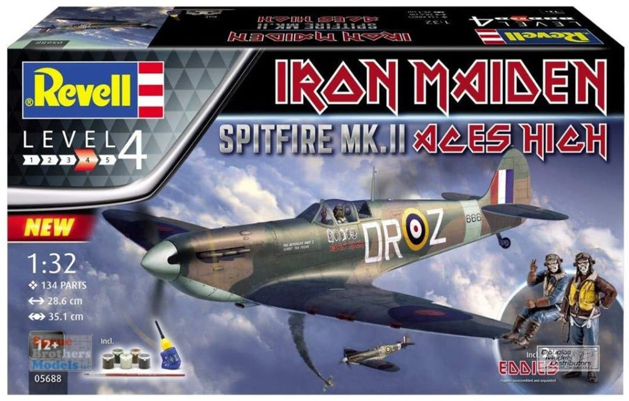 Aces high iron. 05688 Авиация Spitfire MK.II "Aces High" Iron Maiden Set (1:32).