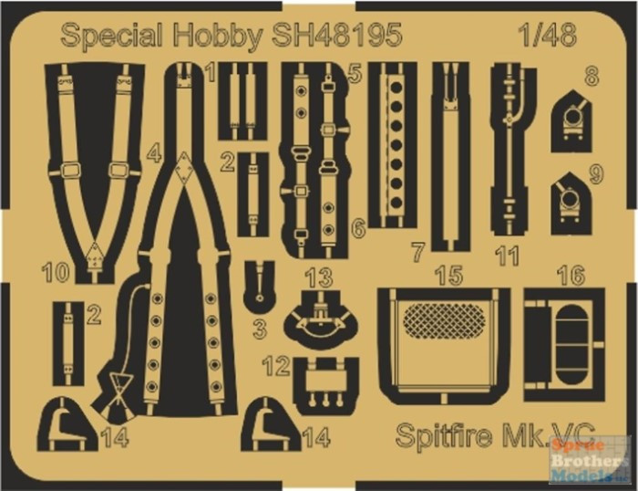 SPH48195 1:48 Special Hobby Supermarine Spitfire Mk.Vc 'Overseas