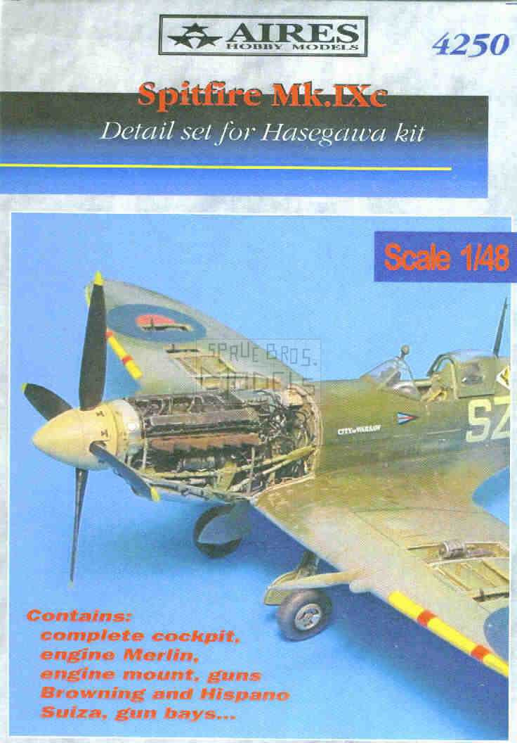 ARS4250 1:48 Aires Spitfire Mk IXc Detail Set (HAS kit) #4250