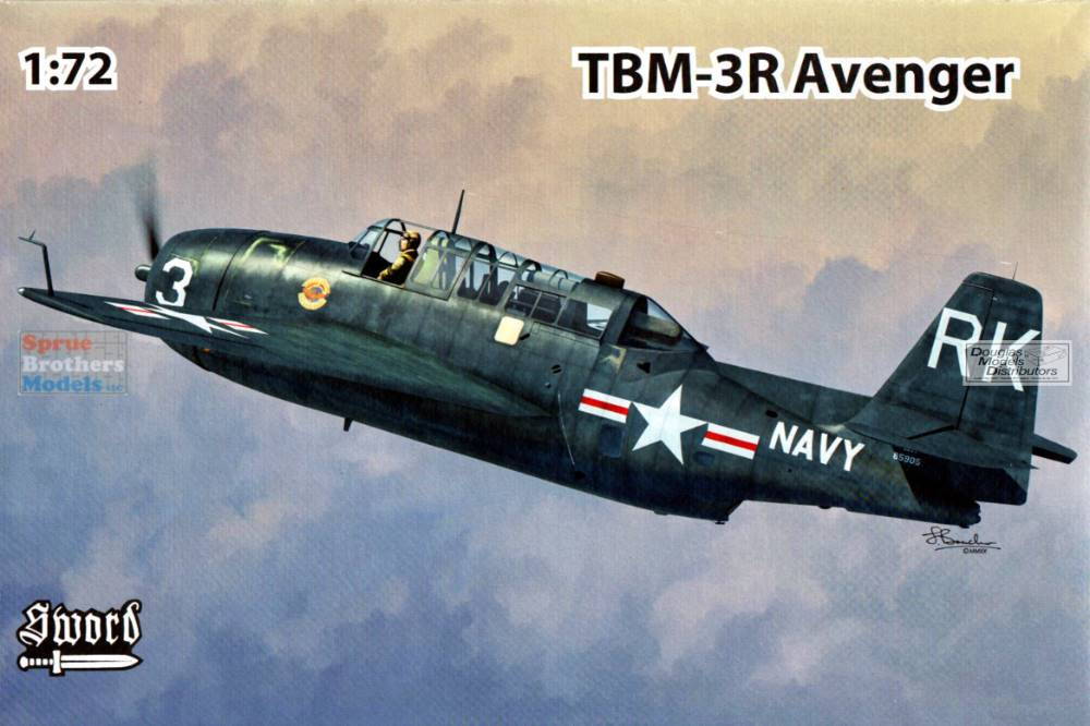 SWD72132 1:72 Sword TBM-3R Avenger - Sprue Brothers Models LLC
