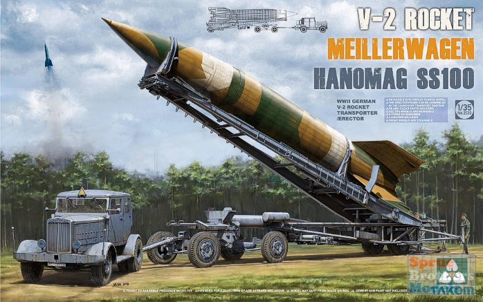 TAK02030 1:35 Takom WW2 German V-2 Rocket Transporter/Erector