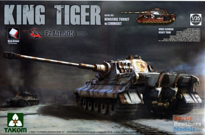 TAK02047S 1:35 Takom King Tiger Sd.Kfz.182 Henschel Turret with