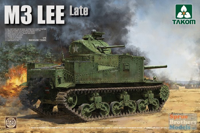 TAK02087 1:35 Takom M3 Lee Late - Sprue Brothers Models LLC