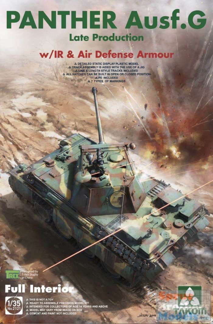 TAK02121 1:35 Takom Panther Ausf.G Late Production with IR & Air