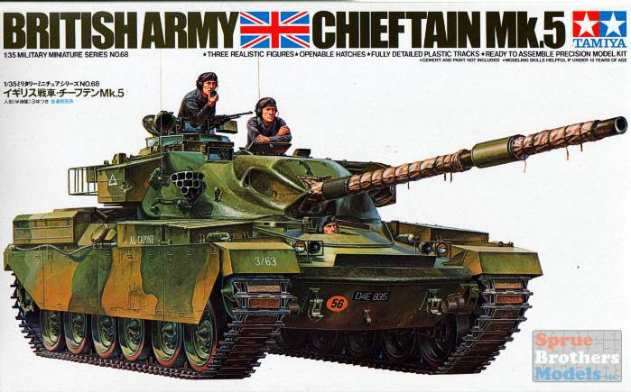 TAM35068 1:35 Tamiya British Chieftain Mk 5 Tank - Sprue Brothers