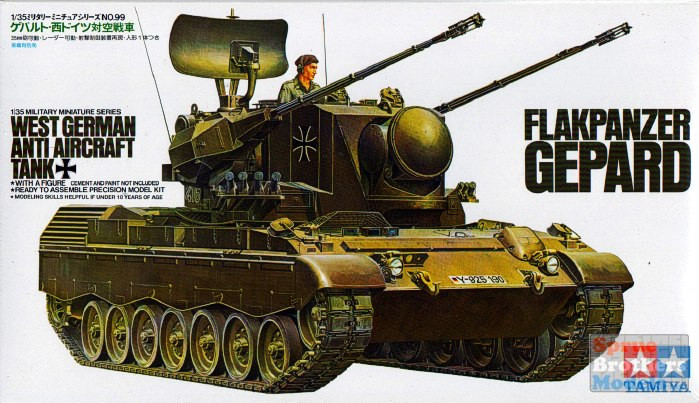 ラ*ラ様 TAMIYA FLAKPANZER GEPARD 1/35 TAM35099 1:35 Tamiya Flakpanzer Gepard - Sprue Brothers Models LLC