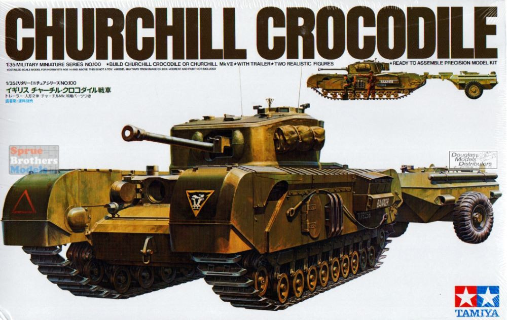 TAM35100 1:35 Tamiya Churchill Crocodile - Sprue Brothers Models LLC