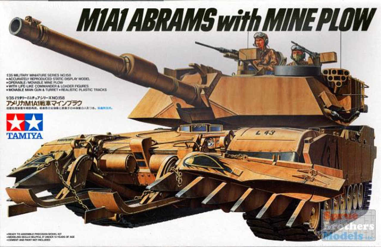 M1A1HA Abrams w/マインプラウ 1/35 Amazon.com: Tamiya Us M1A1 Abrams W/Mine Plow 1/35 Military