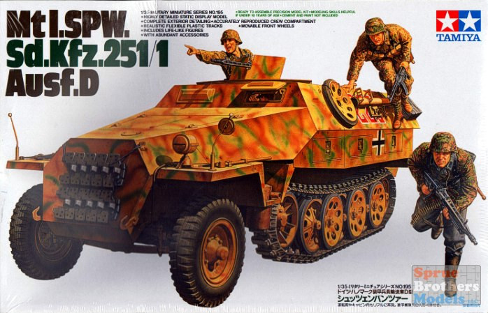 TAM35195 1:35 Tamiya Sd Kfz 251/1 Ausf D Mt. I SPW #35195 - Sprue