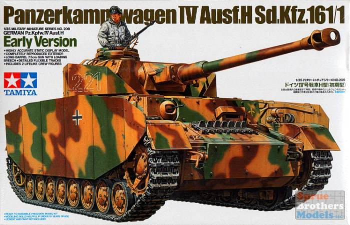 TAM35209 1:35 Tamiya Sd Kfz 161/1 Panzer IV H Fruhe Version #35209