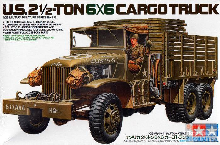 TAM35218 1:35 Tamiya US 2.5 ton 6x6 Cargo Truck #35218 - Sprue