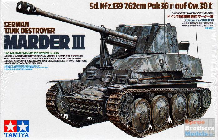 TAM35248 1:35 Tamiya Marder III Sd Kfz 139 #35248 - Sprue Brothers
