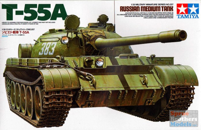 TAM35257 1:35 Tamiya T-55A T-55 Tank #35257 - Sprue Brothers