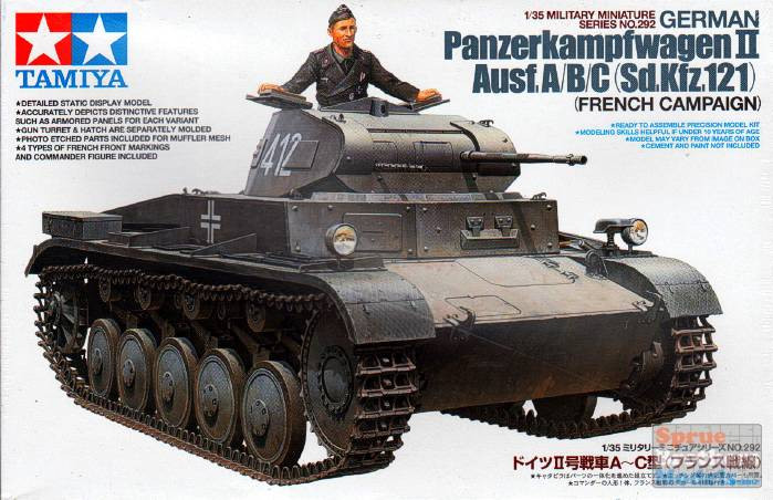 ちょーこ様 TAM35292 1:35 Tamiya German Panzerkampfwagen - II Ausf. A/B/C