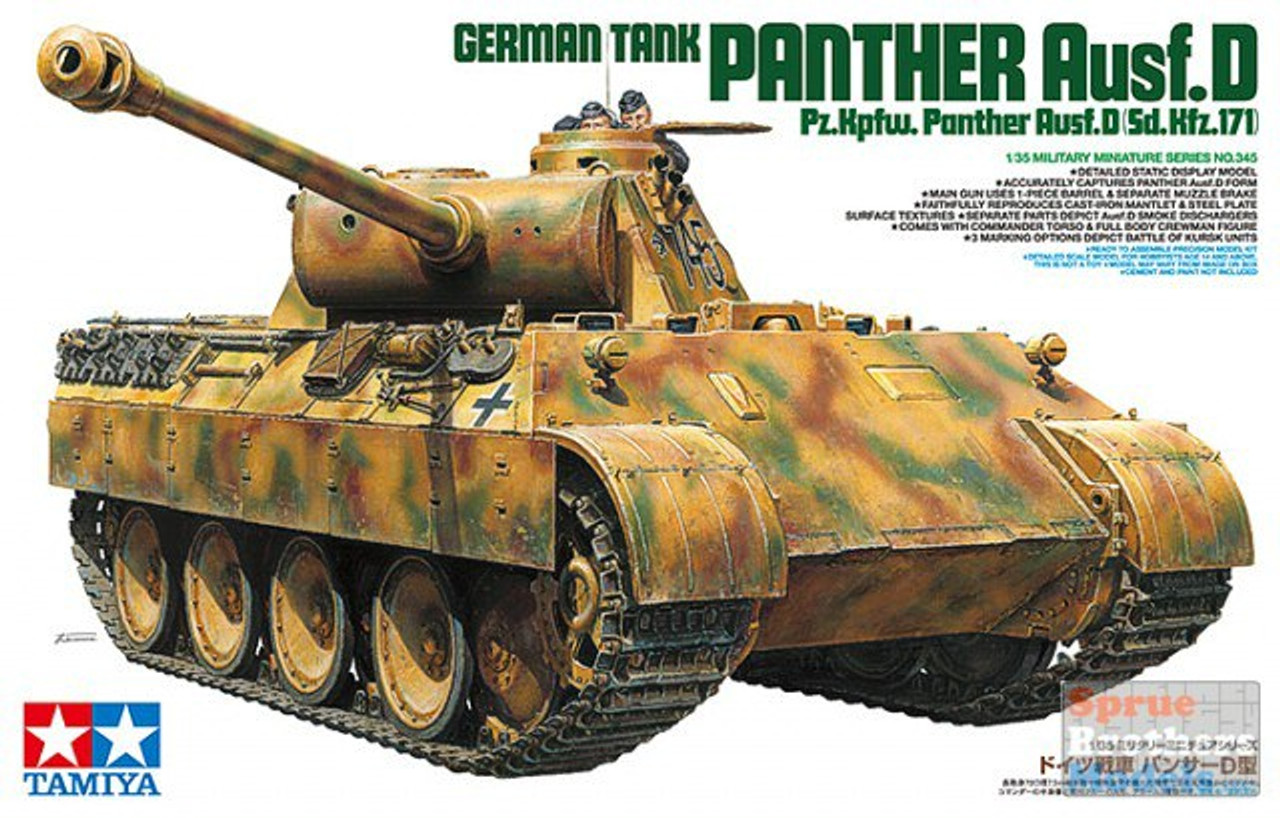 Tank Tamiya 1/35 scale WW2 German Panther Medium 