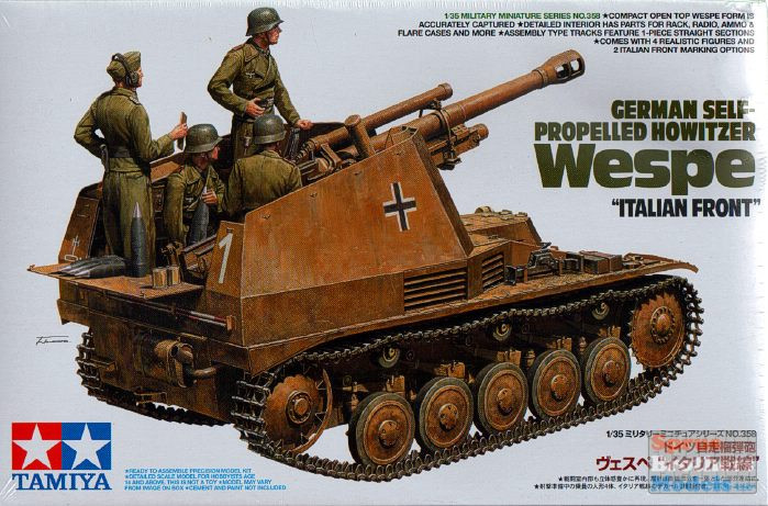 TAM35358 1:35 Tamiya German Self Propelled Howitzer Wespe 'Italian