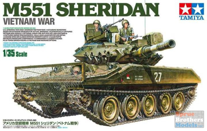 TAM35365 1:35 Tamiya M551 Sheridan Vietnam War - Sprue Brothers