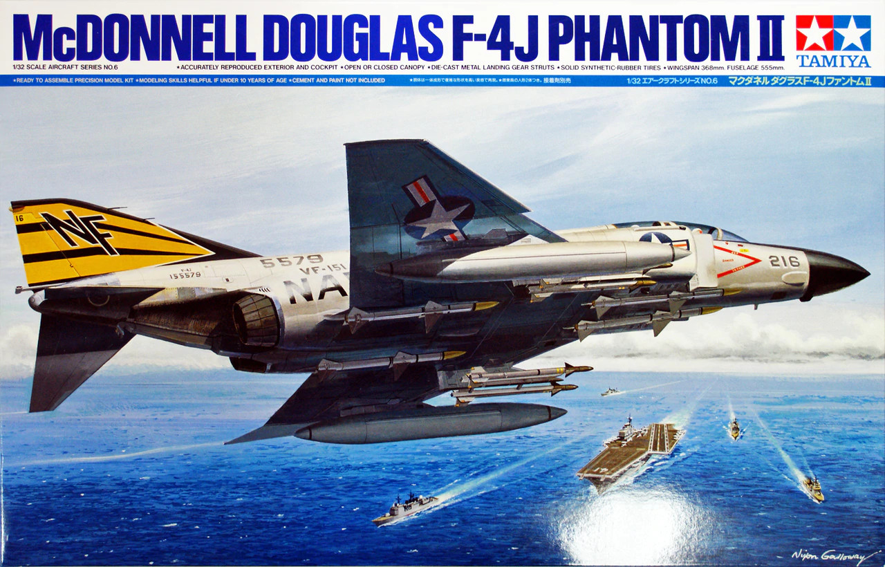 TAM60306 1:32 Tamiya McDonnell Douglas F-4J Phantom II US Navy #60306