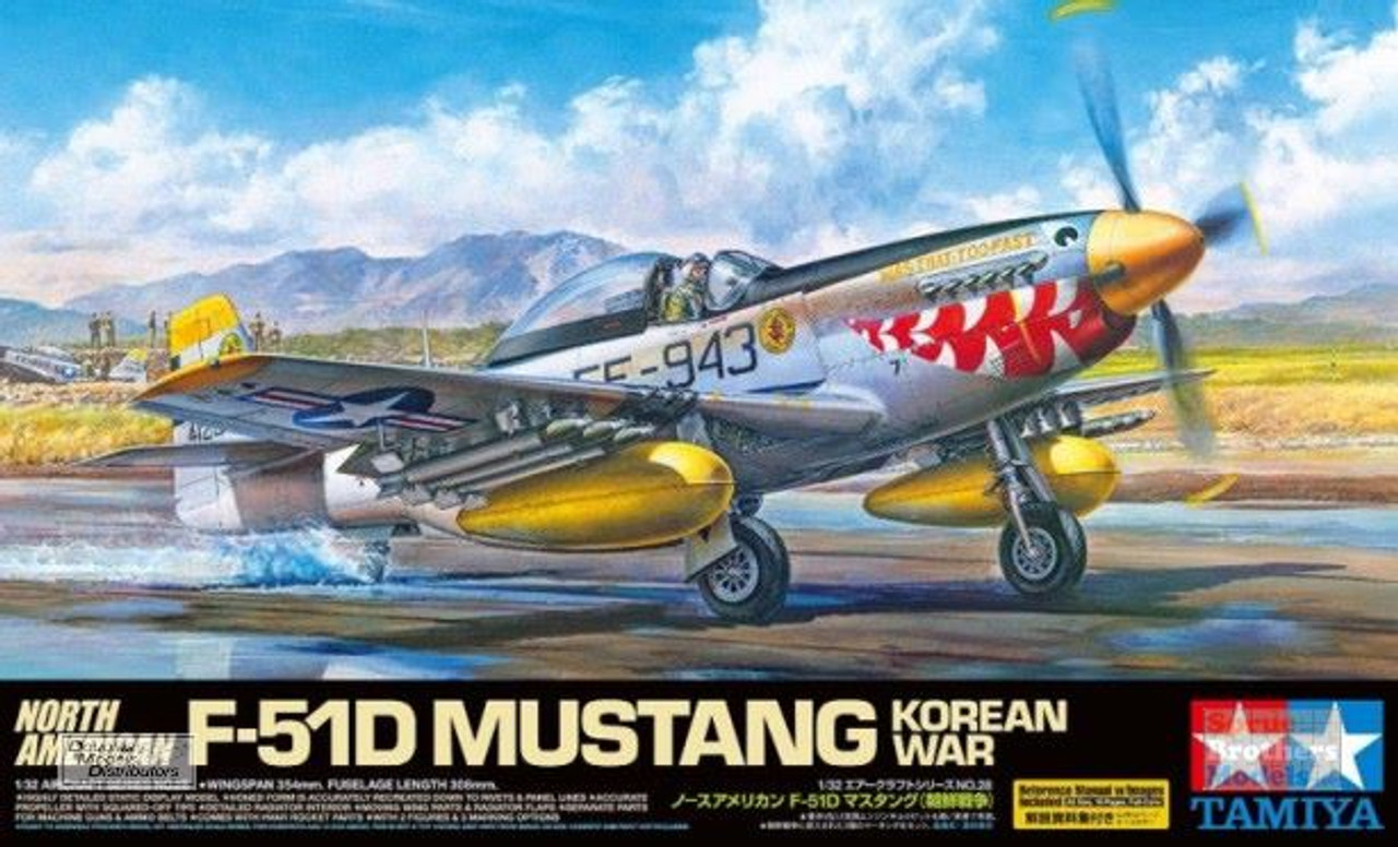 1/32 Tamiya P-51D Mustang Plastic Model Kit - Squadron.com